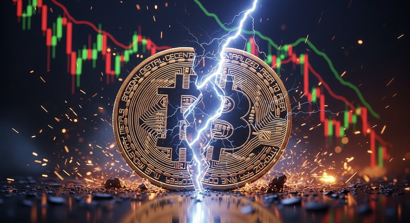 ビットコイン、フラッシュクラッシュで急落