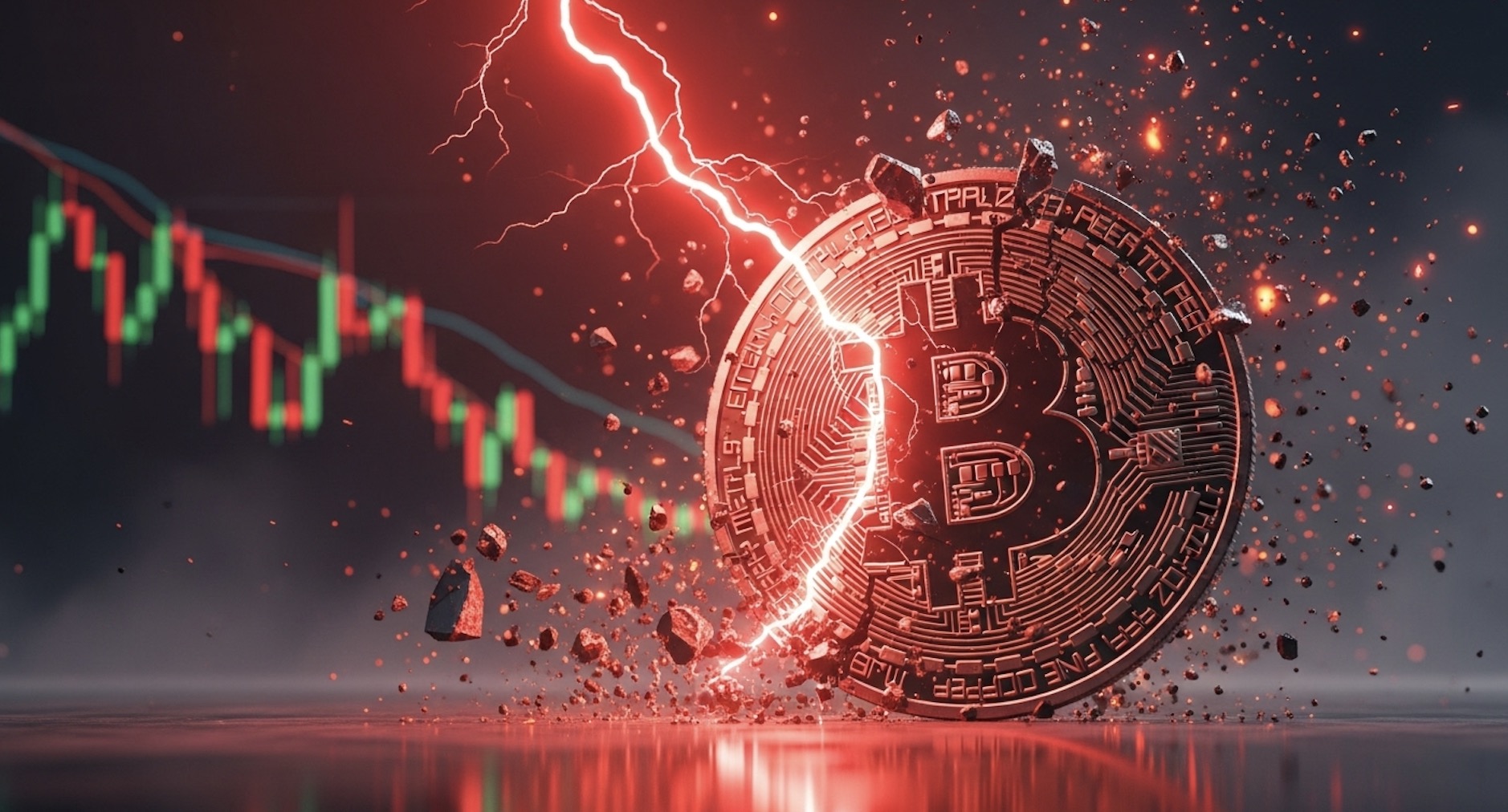 崩壊するビットコイン