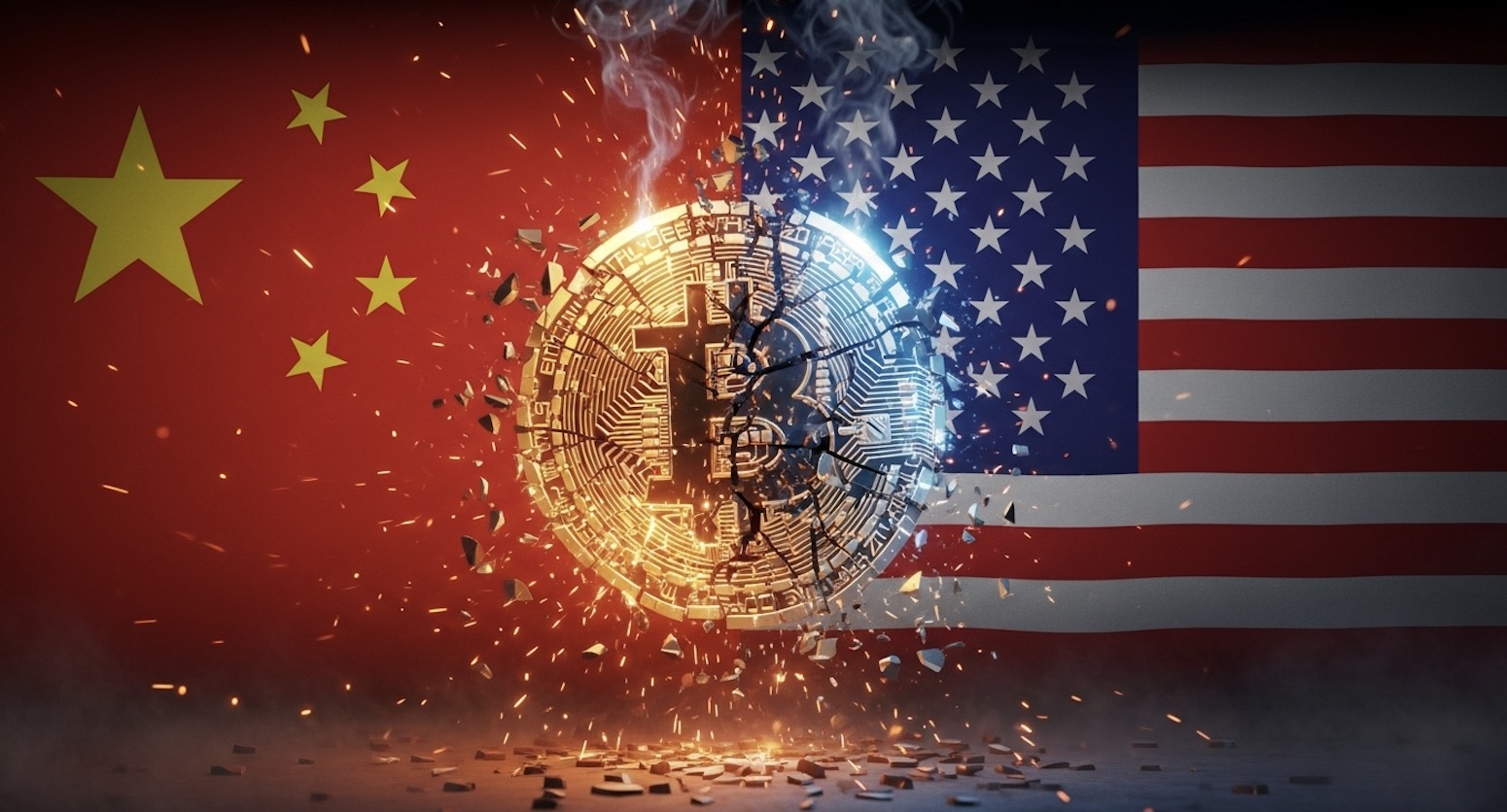 アメリカと中国の2大国間で揺れるビットコイン