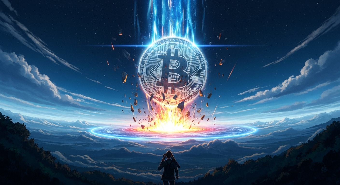 急落するビットコイン