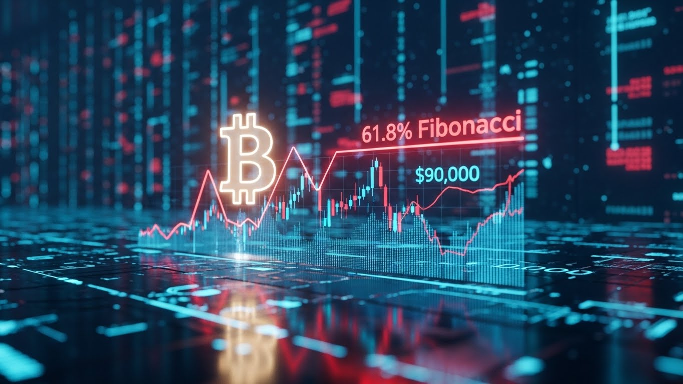 ビットコイン9万ドル回復も『戻り売り』警戒？ フィボ61.8％が分岐点