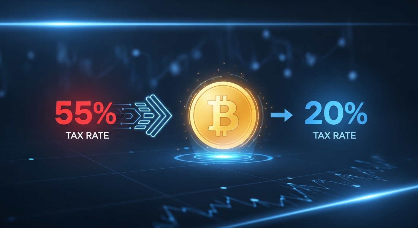 令和8年度税制改正、仮想通貨の税率55％→20％へ　