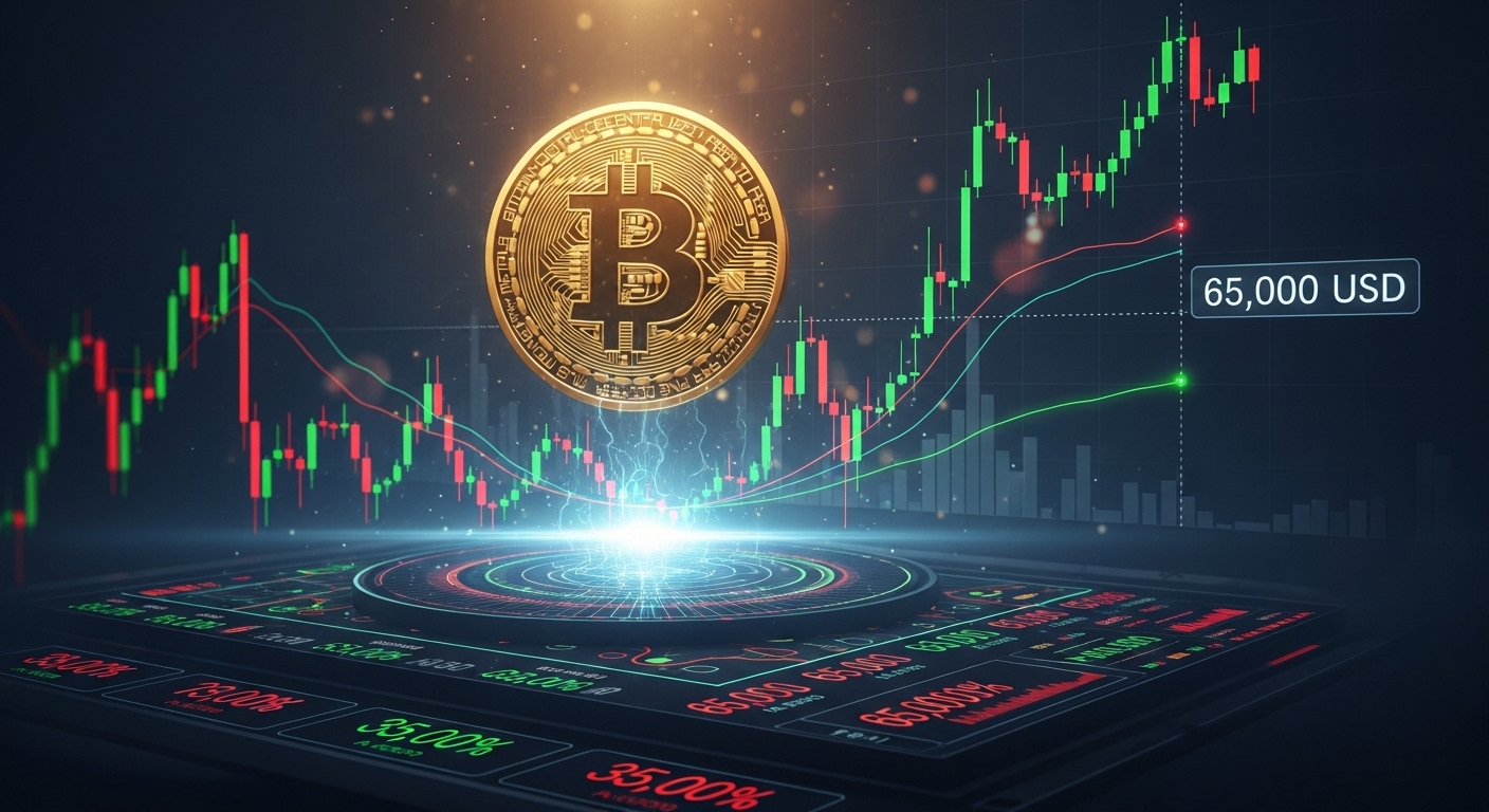 ビットコイン今後どうなる？200EMAと65,000ドルが示す重要シグナル