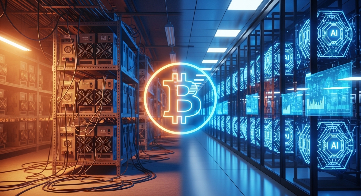 従来のマイニングからAIに切り替わるビットコイン採掘事業