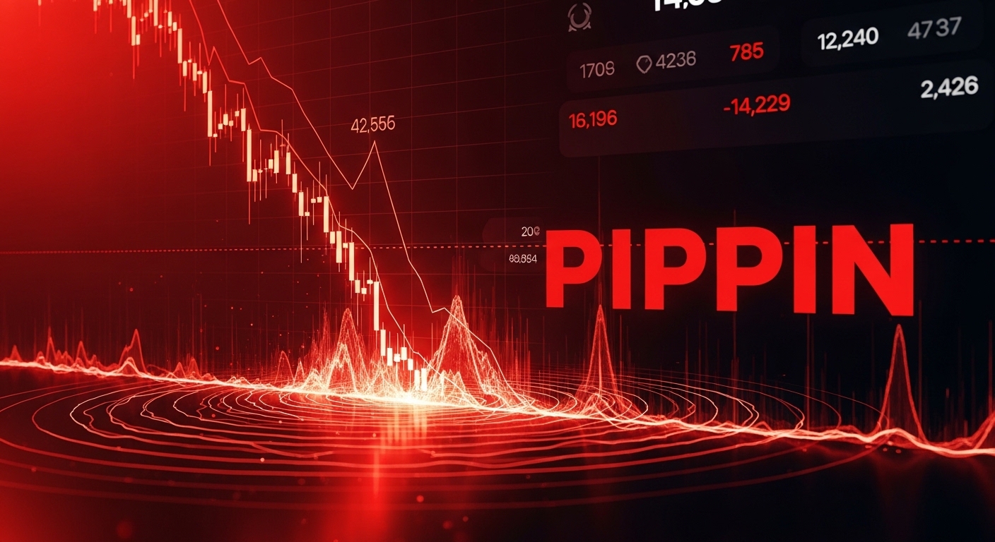 急落して真っ赤に染まるPIPPINチャート