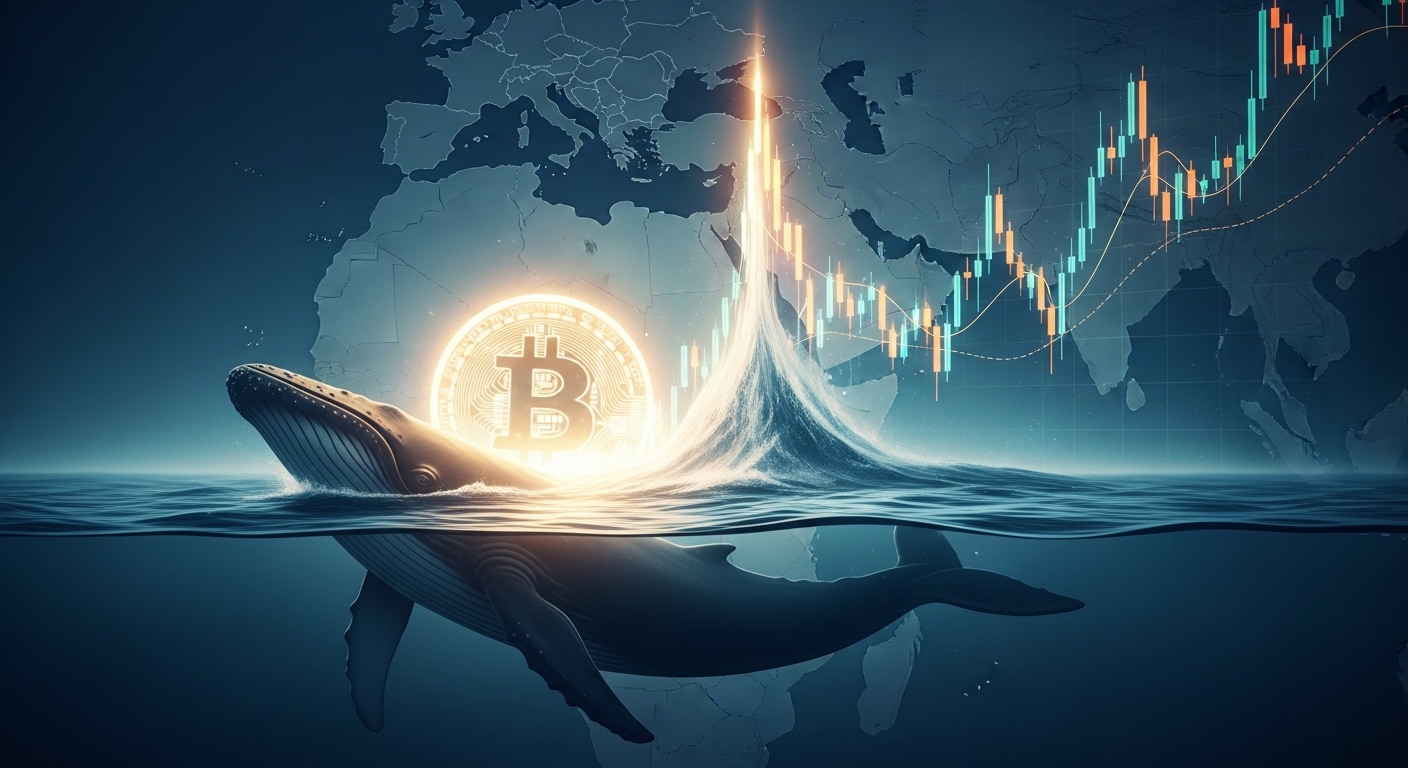 ビットコインチャートを押し上げるクジラ（大口投資家）