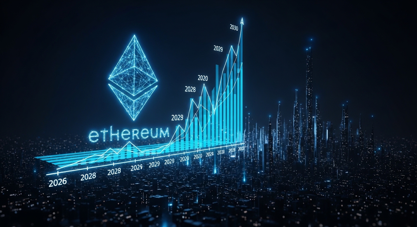 2030年にかけて上昇するイーサリアムチャート