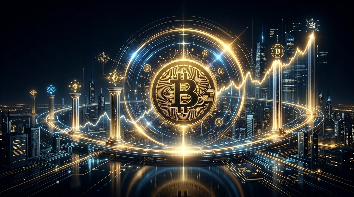 ビットコインが500日サイクルを経て2026年から2029年に向けて上昇するイメージ