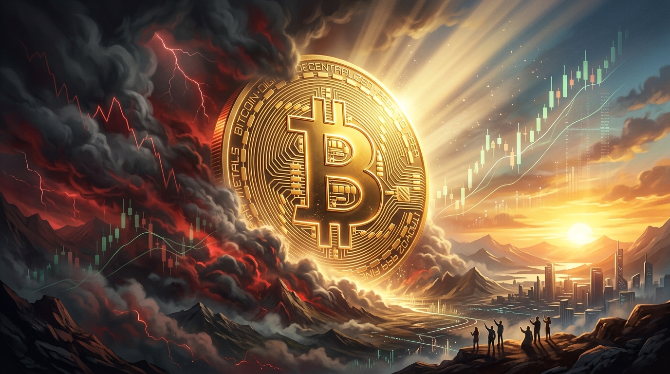 悲観相場から底打ちして回復の兆しが見え始めたビットコイン